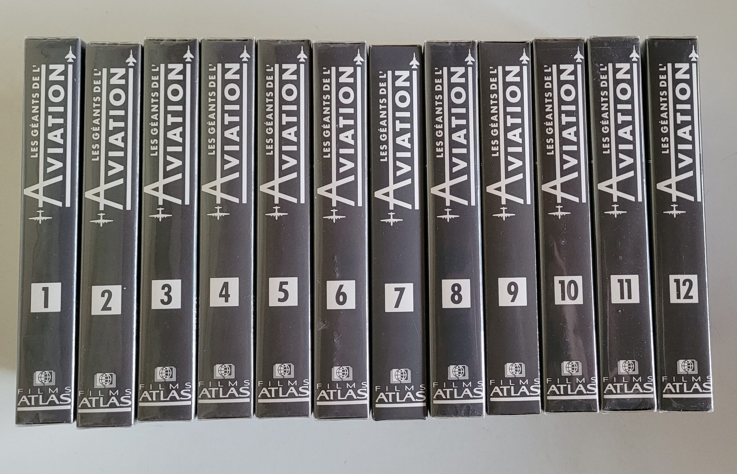 Les géants de l'aviation k7 collection films Atlas